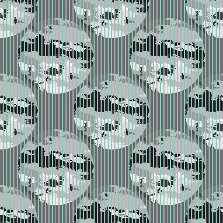 seamless pattern abstract circles camouflage- vector illustration. Background camo.のイラスト素材