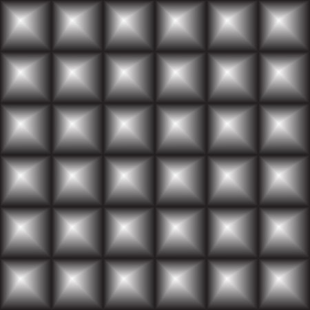 seamless convex squares - vector illustration. Surround the squares, an illusion, a 3 d image.のイラスト素材