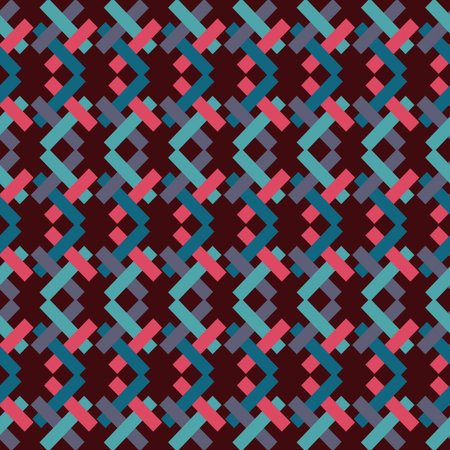 Bright geometric pattern of interlaced rectangles-illustration. Located diagonally.