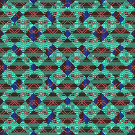 seamless tartan pattern-vector illustration. Scottish plaid fabric with stripes.