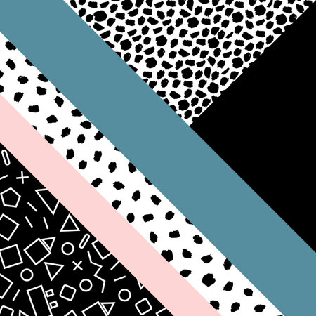 Abstract hand drawn geometric pattern, or background, lace patterns. Poster, card, textile, pattern...