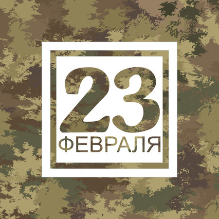 Vector camouflage 23 Februaryのイラスト素材