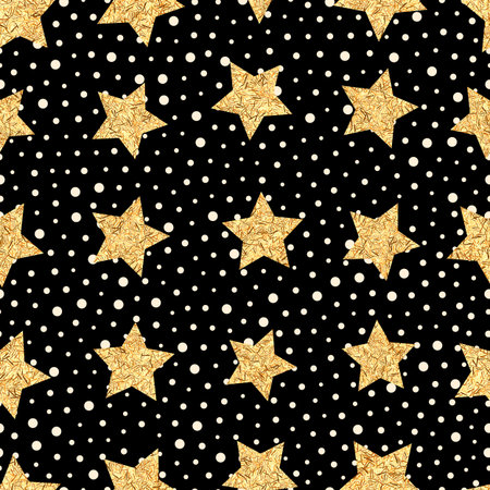Seamless pattern of starsのイラスト素材