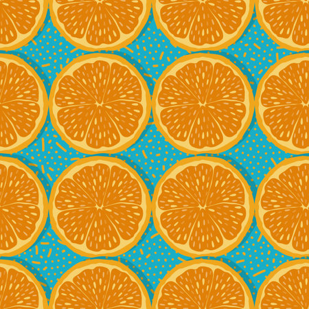 Seamless pattern oranges