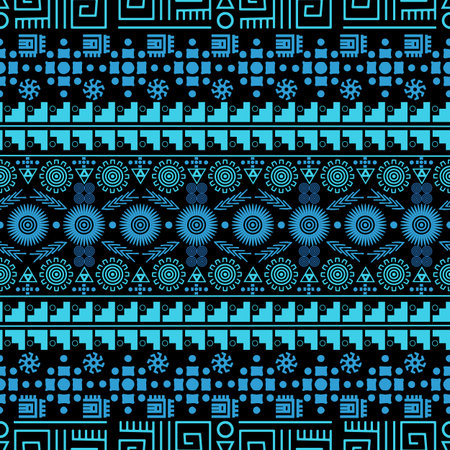 Seamless ethnic patternのイラスト素材