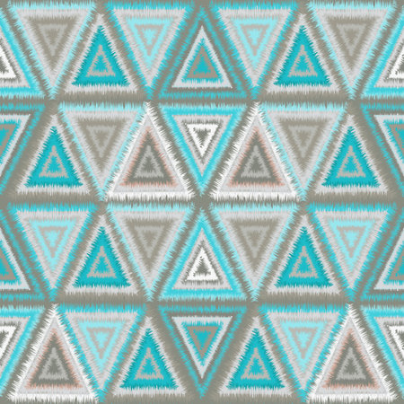 seamless pattern tribal trianglesのイラスト素材