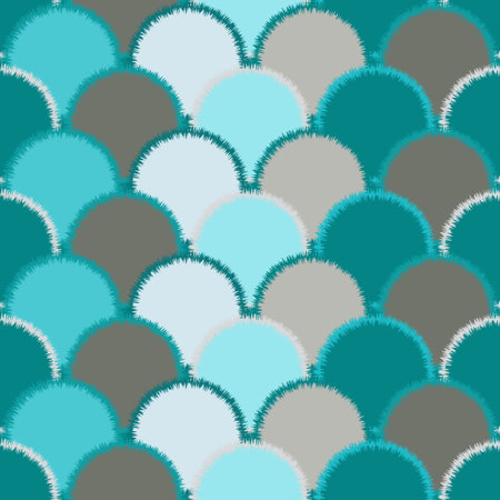 seamless oriental patternのイラスト素材