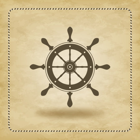 Vector handwheel isolatedのイラスト素材