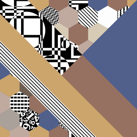 Background with geometric shapesのイラスト素材