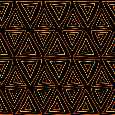 Seamless ethnic ornamentのイラスト素材