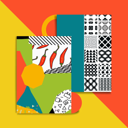 bauhaus background vectorのイラスト素材