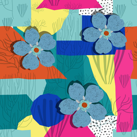 abstract seamless patternのイラスト素材