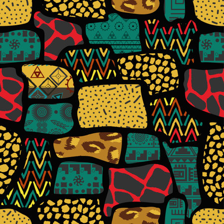 Ethnic boho seamless patternのイラスト素材