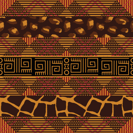 Ethnic boho seamless patternのイラスト素材