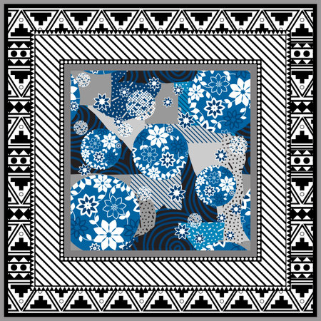 scarf abstract backgroundのイラスト素材