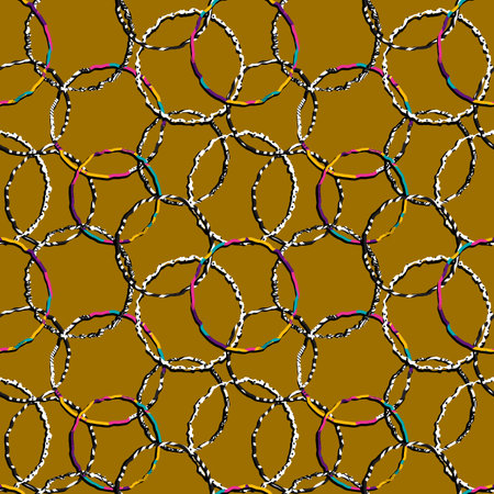 rings seamless patternのイラスト素材