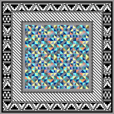 scarf abstract background trianglesのイラスト素材