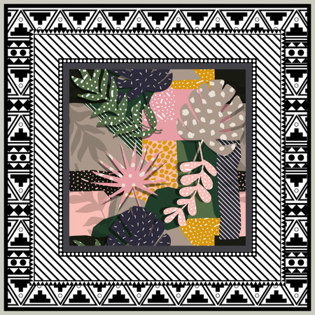 scarf abstract backgroundのイラスト素材