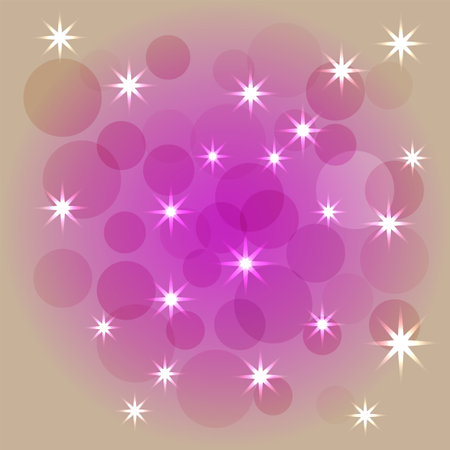 Abstract colorful modern purple and pastel bokeh background.のイラスト素材