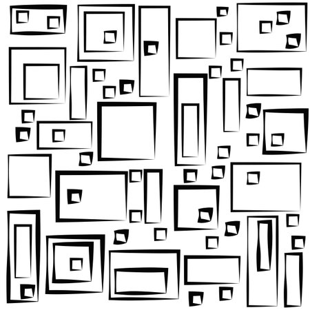 Modern black and white geometric abstract pattern.のイラスト素材