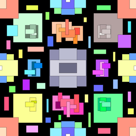 Abstract pattern in geometric style. Modern illustration with geometric figures.の写真素材