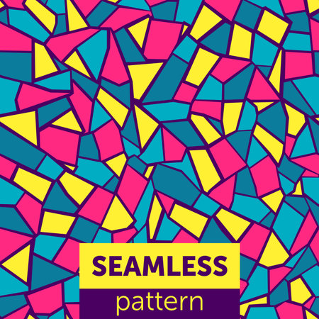 Seamless abstract mosaic pattern. For textiles and printed productsのイラスト素材