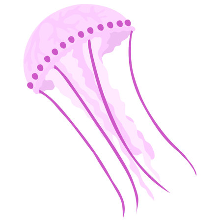 Jelly fish iconのイラスト素材
