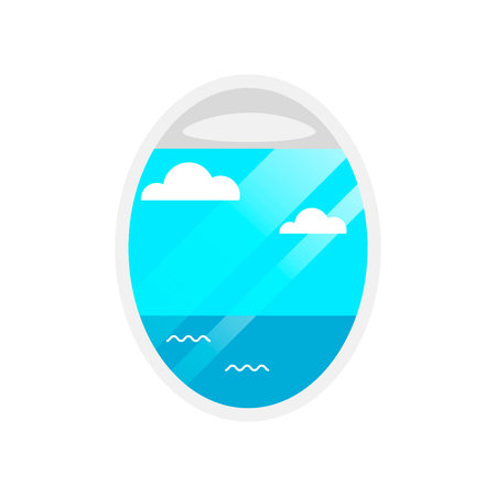 Colorful airport icon isolated on white. Travel icon. Vacation icon. Cruise icon. Vector illustration.のイラスト素材