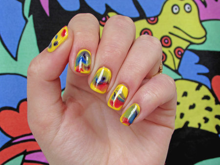 watermarble manicureの写真素材