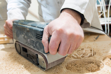 Product grinding after wood carving
