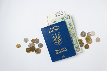 Ukraine biometric passport with payment from Polish state to refugees from Ukraine - 300 PLN....