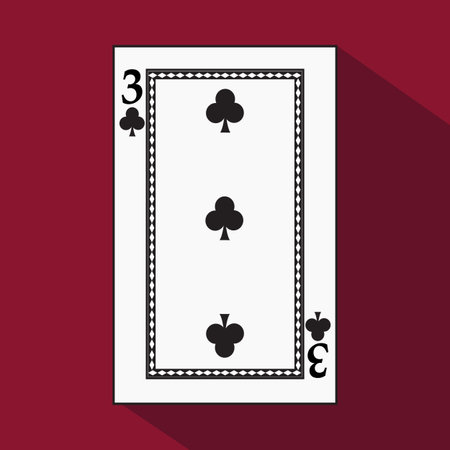 playing card. the icon picture is easy. peak spide 3 with white a basis substrate. a vector illustration on a red background. application appointment for: website, press, t-shirt, fabric, interior, registration, design playing card. the icon picture is easy. peak spide 3 with white a basis substrate. a vector illustration on a red background. application appointment for: website, press, t-shirt, fabric, interior, registration, design