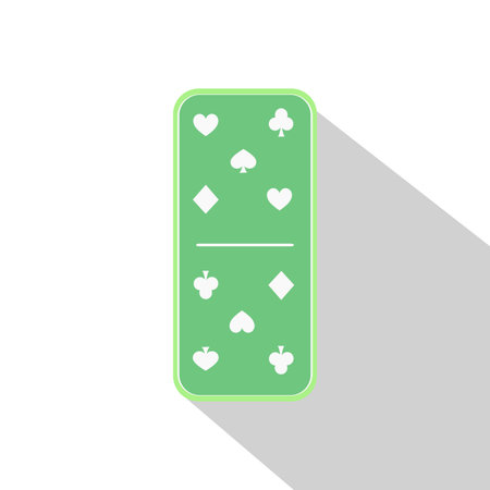 Domino icon illustration assorted five-five. FOR USE design, decoration, printing, smart phone, website, etcのイラスト素材
