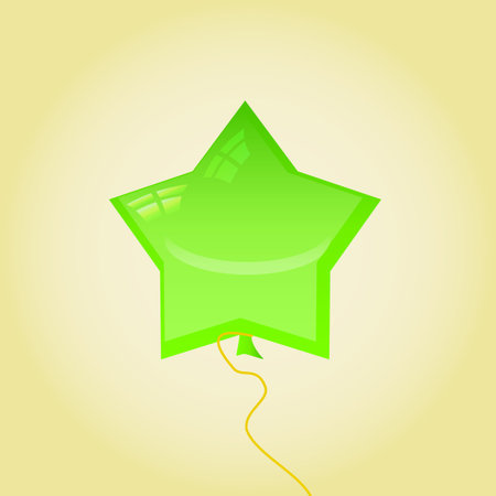 air balloon . in the form of a starのイラスト素材