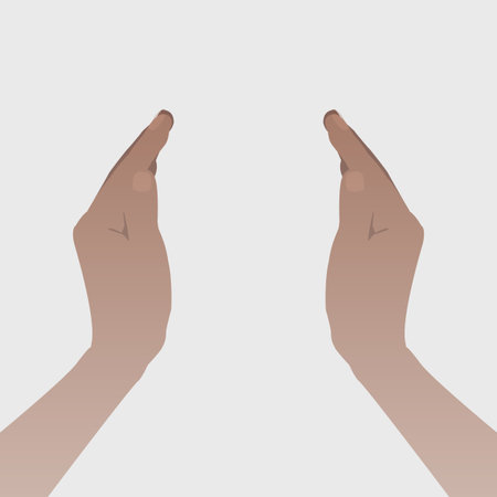 Two arms. Illustrations. Use for Website, phone computer printing fabric decoration design etcのイラスト素材