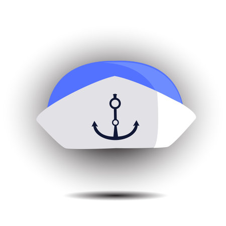 hat sea. children s illustration. is used to print, website, smartphone, design, textiles, ceramics fabrics prints postcards packaging etcのイラスト素材