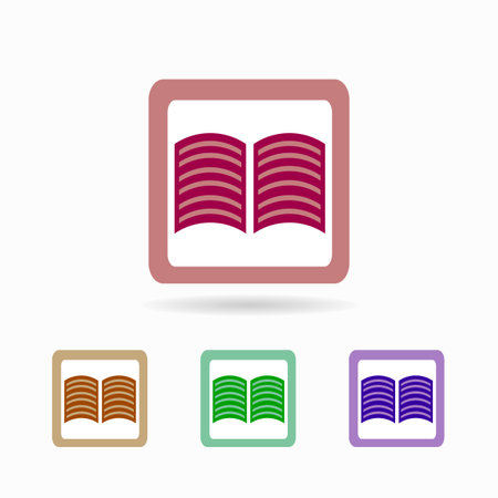 book icon. isolated on white background Trendy flat style for graphic design, logos, website, social media, UI, mobile applicationのイラスト素材