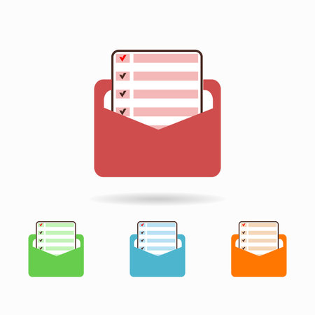 icon will open a message. isolated on white background Trendy flat style for graphic design, logos, website, social media, UI, mobile applicationのイラスト素材