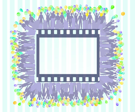 background frame Women s Day March 8. illustration. use a smart phone, website, printing, decorating etc .のイラスト素材