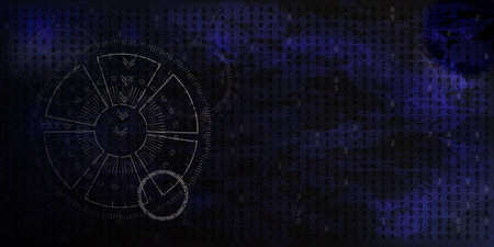 abstract innovation concept blue design background for your design.のイラスト素材