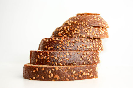 Bread brown. Photo for your design crumbs