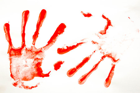 Concept of crime. fingerprints. Photo for your designの写真素材