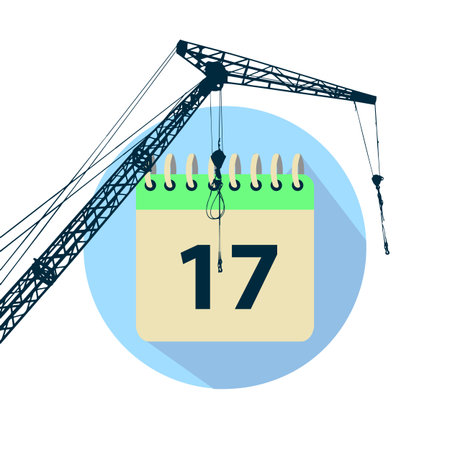 Concept of building a building site. Illustration on isolated background. Vector for your design. Decoration for your design. Online business.のイラスト素材