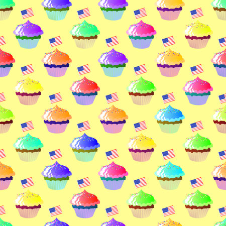 Seamless pattern. Illustration for designのイラスト素材