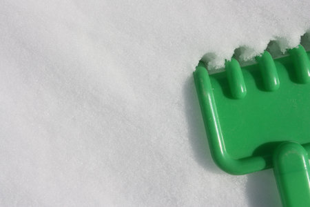 New Year's background. Forks in the snow. photo for your designの写真素材