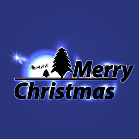 Neon Christmas design vectorのイラスト素材