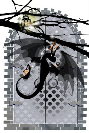 Dragon icon.のイラスト素材