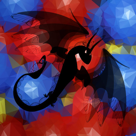 Dragon icon.のイラスト素材