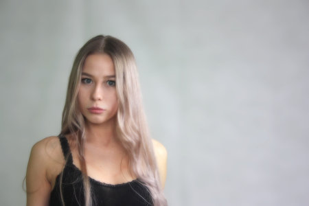 indignation concept. dissatisfaction concept. pretty girl on white background. beautiful. beautiful...