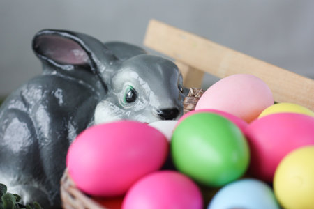 Easter. Easter bunnyの写真素材